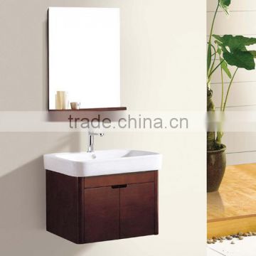 Hotel 24 inch Wholesale wall mounted Wooden Bathroom Vanity, Solid wood Bathroom Vanity