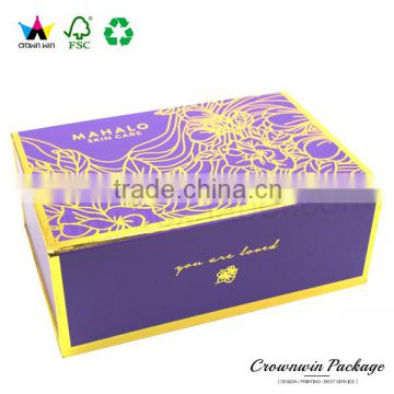 Fancy Luxury Magnetic Folding Custom Cardboard Gift Paper Box Packaging