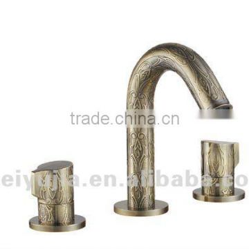Durable use ! Triple Handle Coppery In-wall Shower Faucet