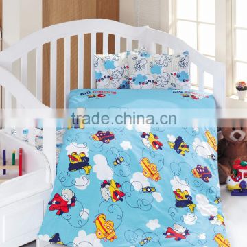 Majoli Bedding Set, 4 Pcs Crib/Toddler, Plane