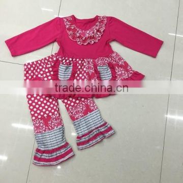 adorable girls valantine matching clothing sets childrens boutique pink clothing 2015 fall giggle moon remake outfit