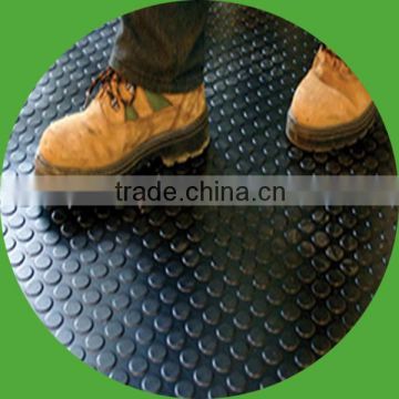 Non slip rubber flooring for utility plants safe and comfortable