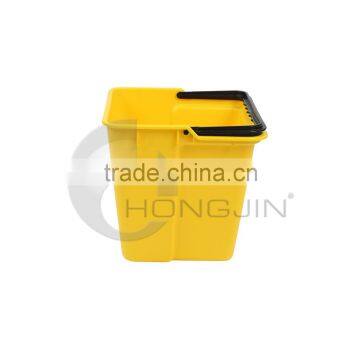 Hongjin Yellow PP Plastic Rectangle Water Bucket