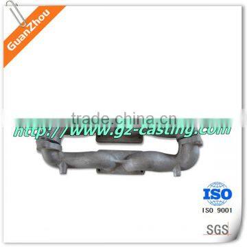 Alibaba express A380 auto components cast aluminum ISO 9001:2008 certificated exhaust manifold from Guanzhou casting foundry