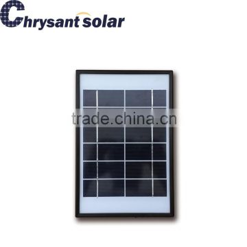 6V 5W Polycrystalline Solar Panel with Plastic Frame