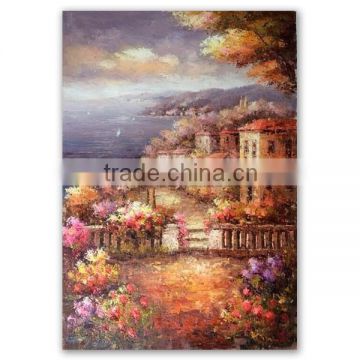 ROYIART landscape Mediterranean oil painting on canvas #0075
