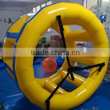 2m dia 1.5m wide inflatable trolley wheel Inflatable water park game Inflatable pool toy