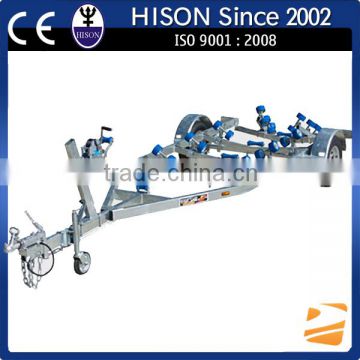 Hison China manufactures branded motor boat trailer for sale