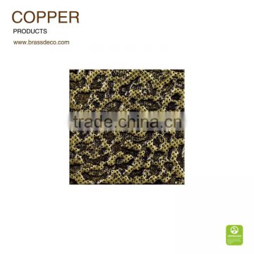100*100mm solid brass material BT1010-21 decorative brass floor tile