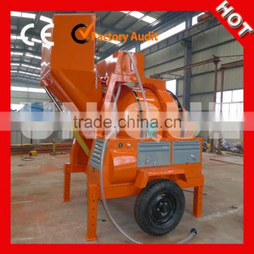 Widely used 350L diesel concrete mixer with movable wheels