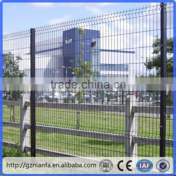 Perimeter 6 feet pvc coated /powder coating welded wire mesh metai fence(Guangzhou Factory)