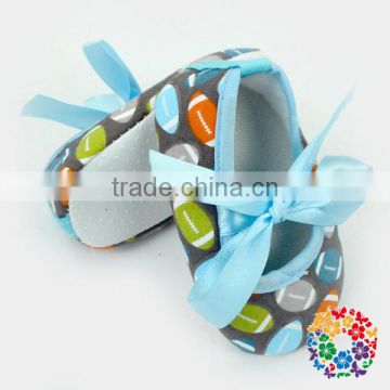 Lace Up Children Shoes Football Printed Cheap Kids Footwear Shoes Wholesale