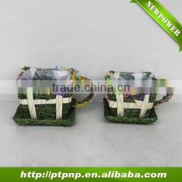 wholesale eco-friendly cup design Moss fiber Flower Pot for garden