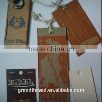 Customized jeans hang tag