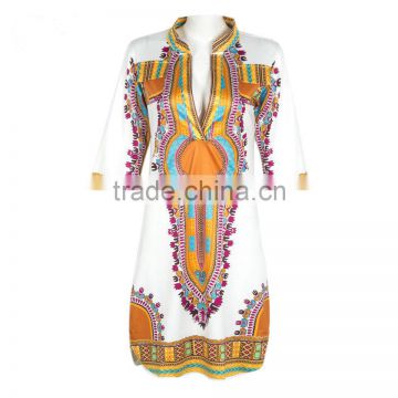 Onen Cheap dress fashion in stock print totem short summer woman dress wholesale dress woman