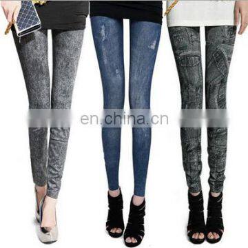 Printed Jeans With Resilence Fabric Good Quality And Fine Workmanship