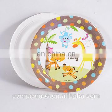 New Product Free Sample Food Paper Material/Animal Baby Show Hot Paper Plates