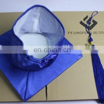 Child Graduation Cap Royal Blue - Shiny Polyester