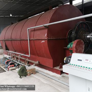 Used tyre pyrolysis recycling plant