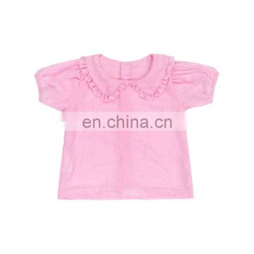 Promotion Baby Cotton Blouse  Girl Summer Puffy Sleeve Tops