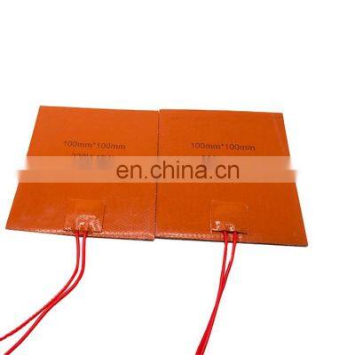 220V 40W Electric Flexible Silicone Heater Mat 100X100mm