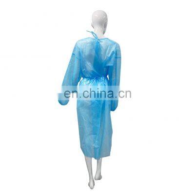 Cash commodity SMS personal protective medical disposable washable plastic isolation surgeon gowns for adult