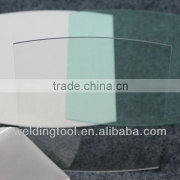 Welder eye and face protection product of the transparent covered plates