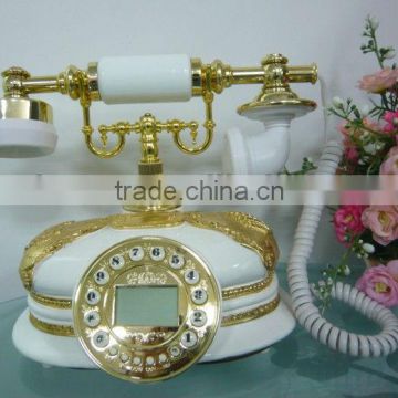 analog caller ID wired phone antique style