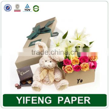 Decorative Round Cardboard Paper Boxes For Flowers