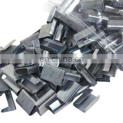 semi open seal metal clip for PP/PET strap