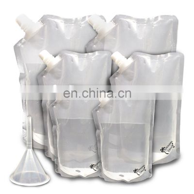 wine plastic storage bag/Liquor Pouch/Rum Runner Wine Flask