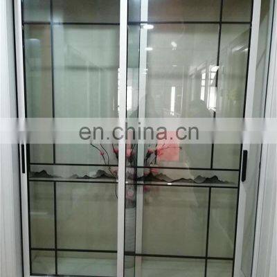 Europe design double tempered glass aluminum sliding doors