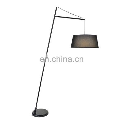 Modern Simple Floor Lamp for Living Room Bedroom Floor Light with Linen Fabric Lampshade