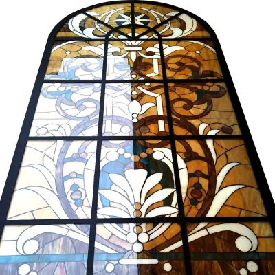 Art Handmade Decorative Stained Glass Window for Home Villa Inlay Simple Stained Glass Windows