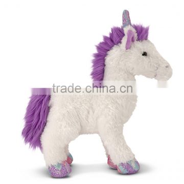 large plush unicorn toy, plush white unicorn stuffed toy