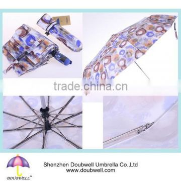 high quality semi automatic 3 fold umbrella