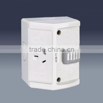 Water proof socket with swtich(single) IP53 SAA