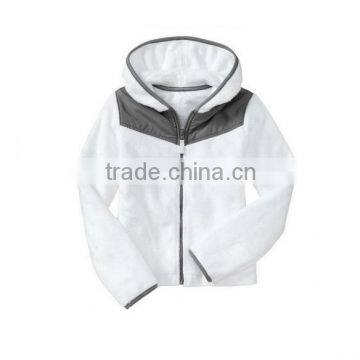 with hood winter women fleece jacket custom polyester jacket wholesale