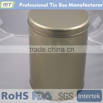 high quality round tin metal tea box for sale , tea metal box