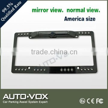 License-plate camera with LED lights suitable for American vehicles