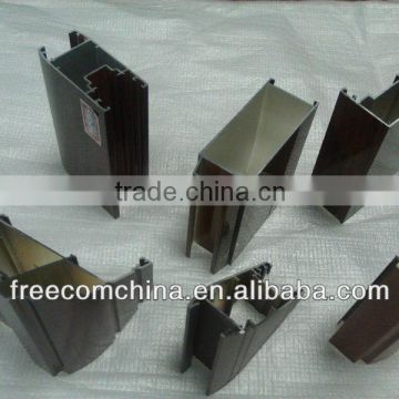 Different Shape and Size Wood Grain Aluminium Extrusion Profiles