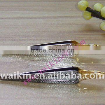 Unique Design Stainless Steel Gold and Nickel Finished Eyebrow Tweezers