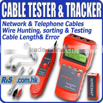 Length Scan RJ45 STP UTP LAN Coaxial Telephone Wire Network Cable Tester Tracker