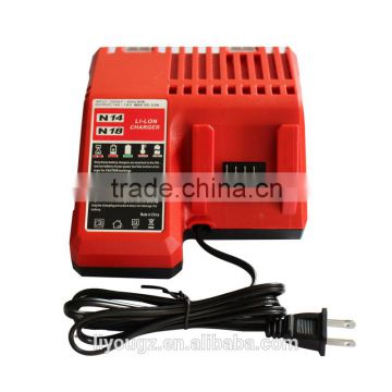 Hot sale Milwaukee M18 power tool battery charger 14V-18V Li-ion Universal charger