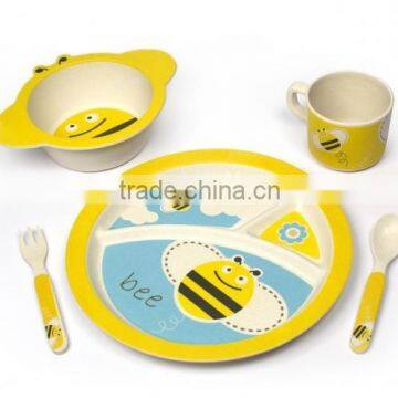 Eco-friendly kids dinnerware set-Bee design