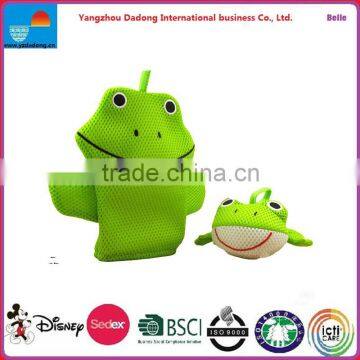 Baby Bath Sponge, Plush Baby Bath Sponge , Plush Baby Bath Toy For Infant /Frog Toy For Kids