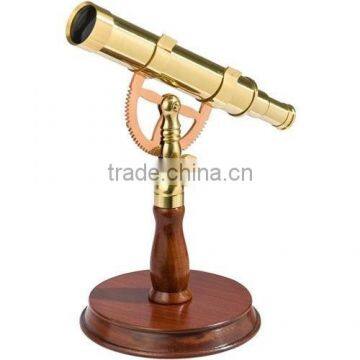 Beautiful Nautical Brass Spyscope with Desktop Pedestal Telescope 12161