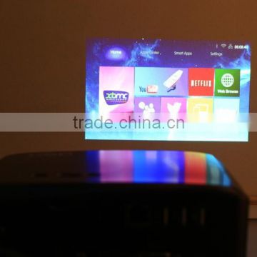 newest portable projector, 1280*800 resolution, android 4.4; 300inch projection