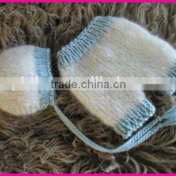 infant bonnet and pants knit crochet pattern baby photo prop