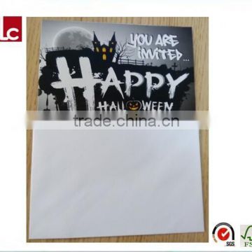 2016 Hot sale customized invitation card for Halloween party
